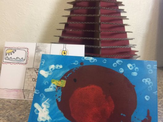 Christmas cards printed with my child's artwork
