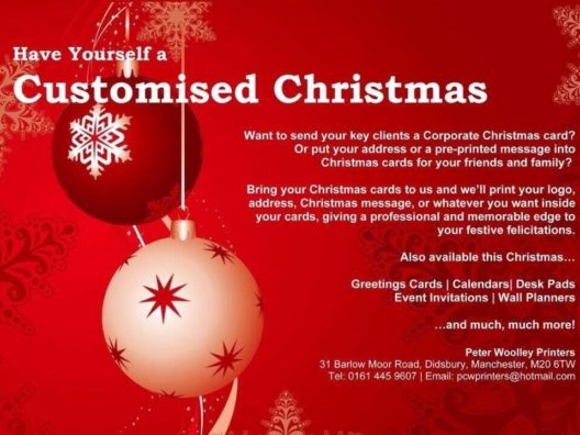 Have yourself a bespoke Christmas card